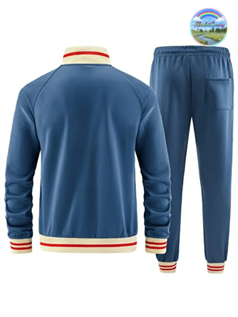 Men's 2 Piece Tracksuit Long Sleeve Full Zip Active Jacket and Pants